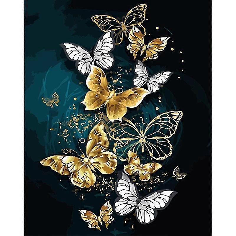 5d Diy Painting Diamond Complete Square Butterfly/diamond Round Drill Embroidered Animals Cross Strass Mosaic Decoration Of Your House