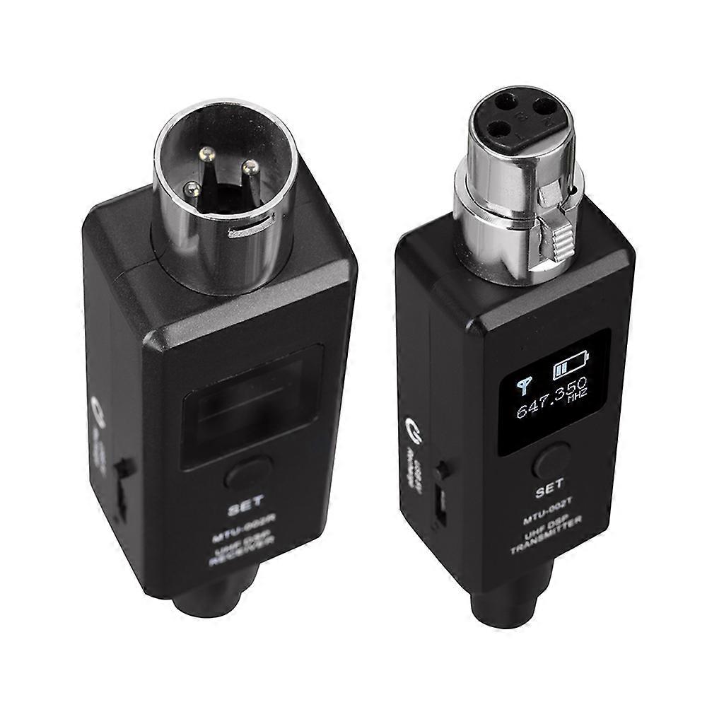 MIC Automatic Transmitter Setup Wireless Microphone System Plug On XLR Wireless Receiver For Dynamic Microphone