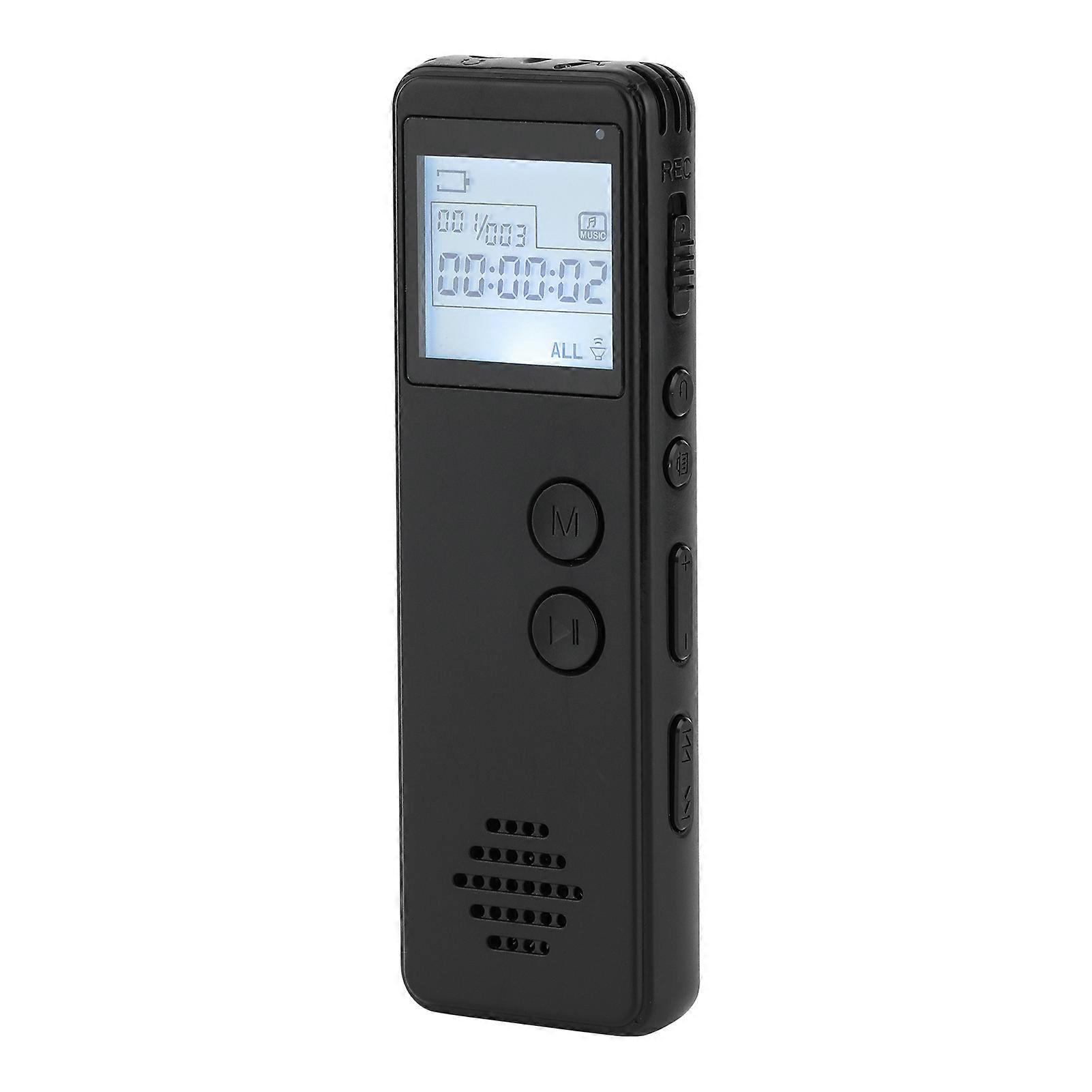 16GB Digital Voice Recorder Voice Activated Recorder Noise Reduction MP3 Player HD Recording 10h Continuous Recording for Meeting Lecture Interview Cl