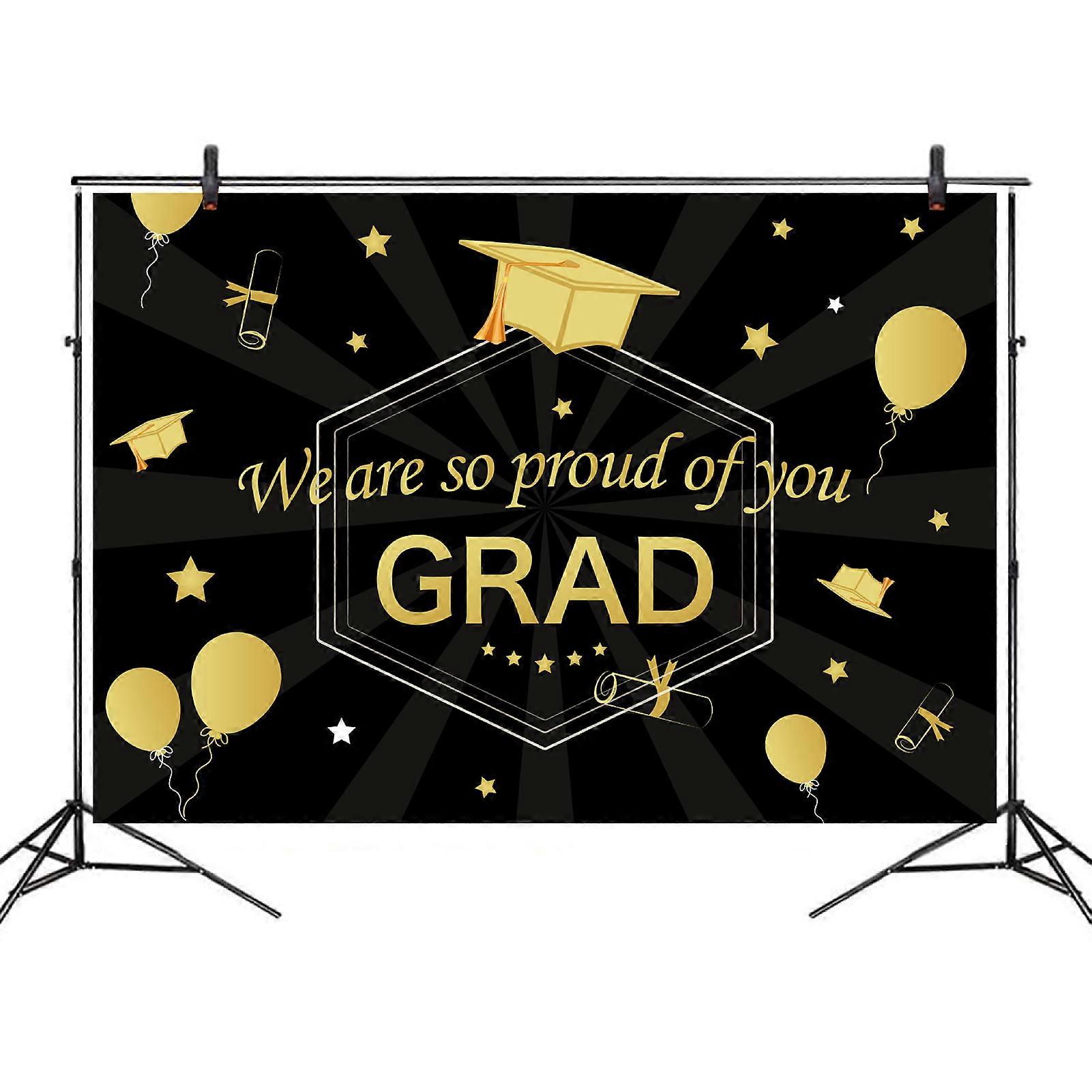 Graduation Party Banner Decorations Photo Background for Party Supply