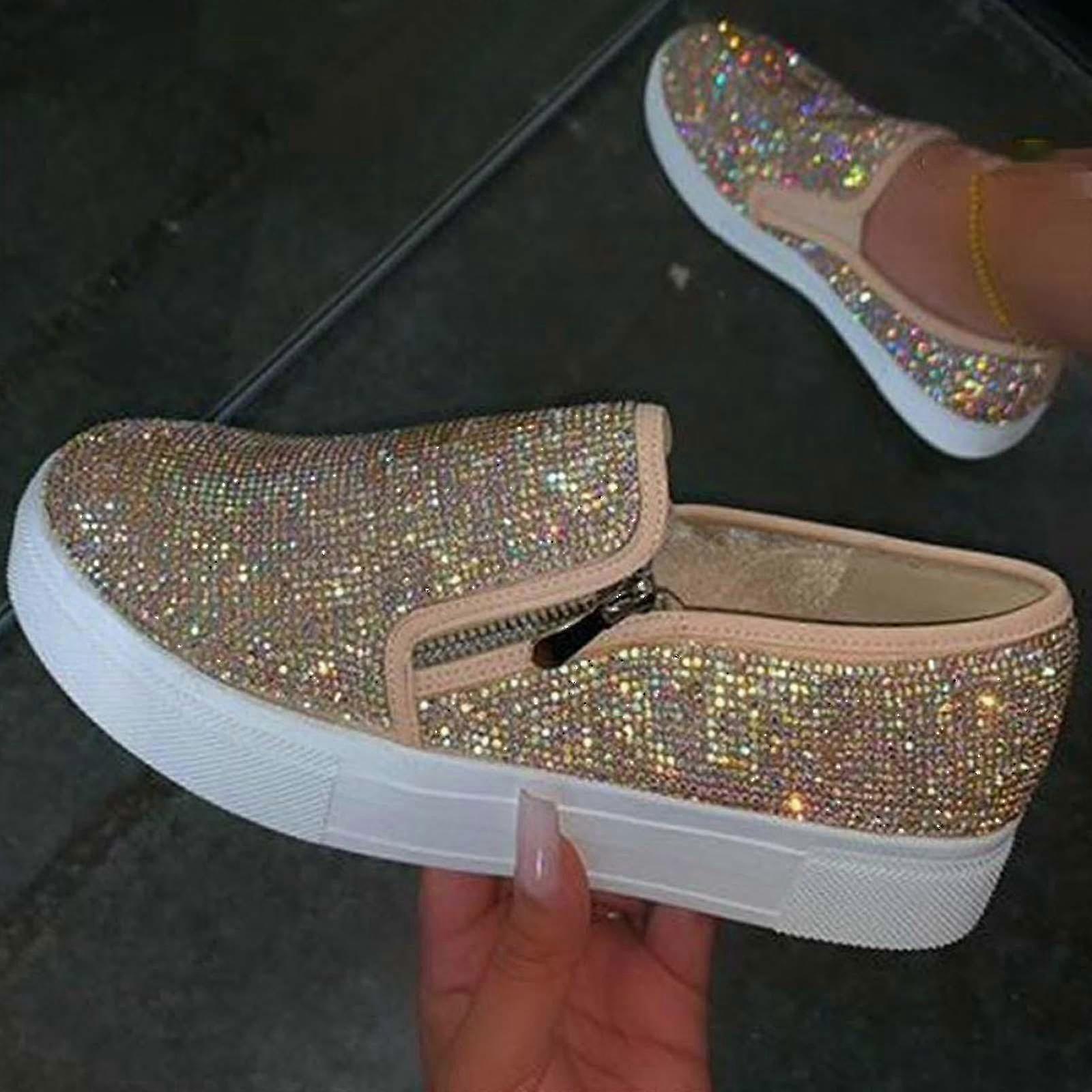 Kvinner Glitter Joggesko Sko