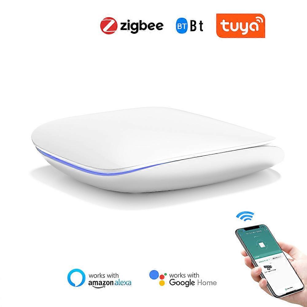 Tu-ya Zig-bee BT Gateway Hub Intelligent husholdningsautomatisering for Zig-bee-enheter Smarttelefon APP Fjernkontroll Gateway for hjemmet