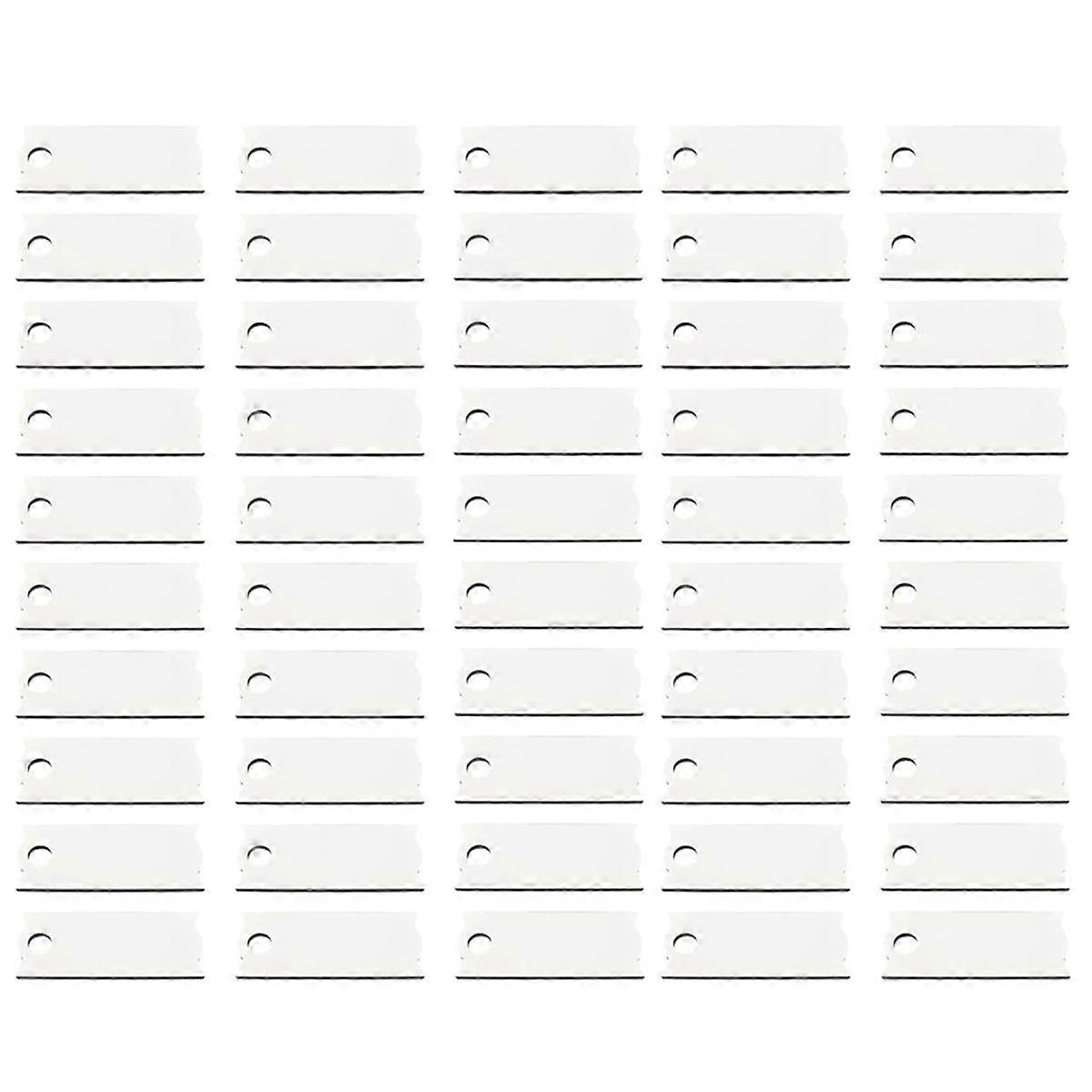 50PCS Sublimation Name Plates Holder Blanks for 40OZ Tumblers,Personalized Name Tag Customized
