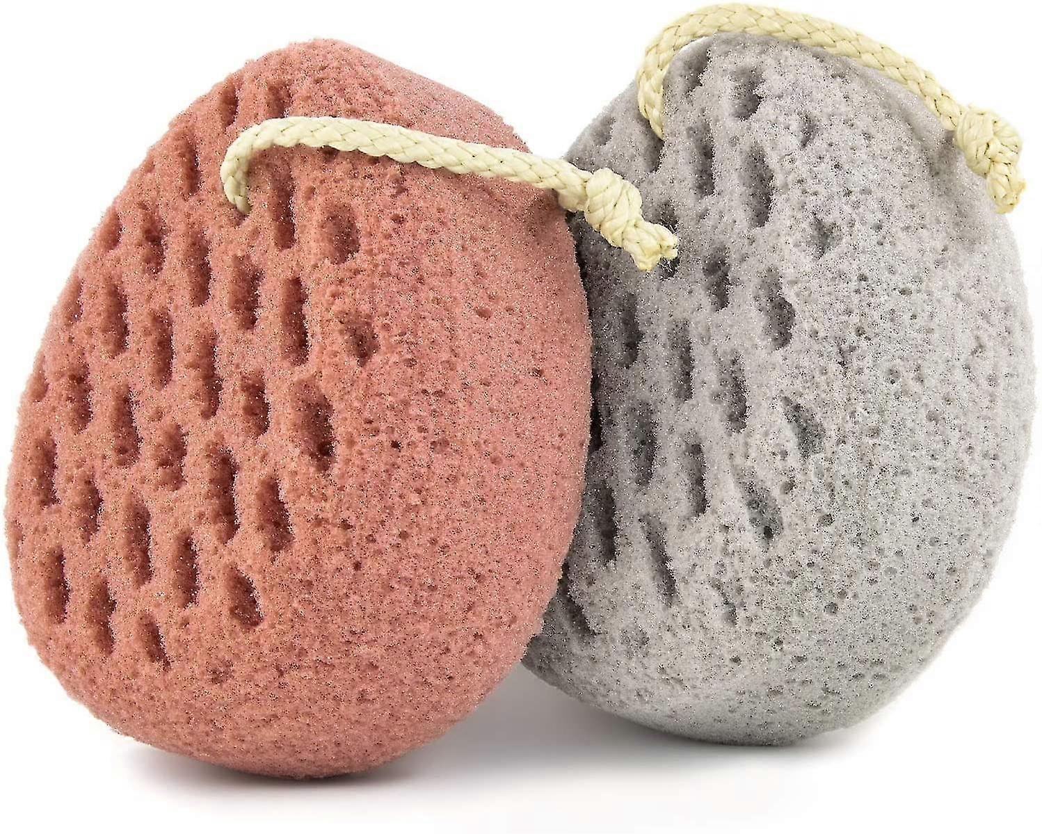 2pcs Éponge de bain, Éponge Loofah Body Scrubber -r