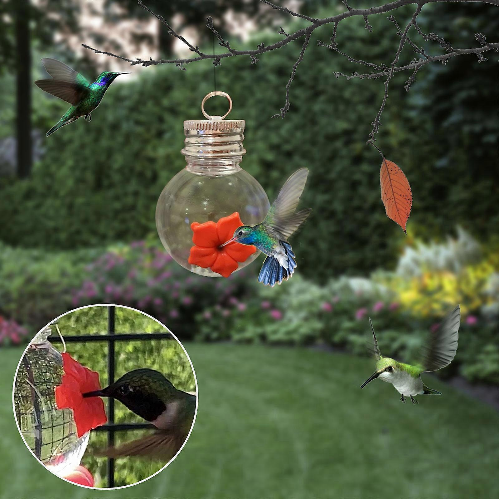 Courtyard Bird Feeder,Red Berries Hummingbird Feeder Holiday Ornaments
