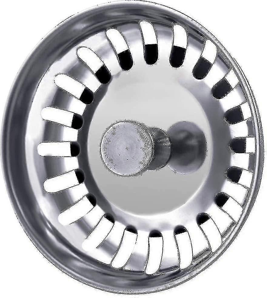 بالوعة مصفاة المكونات 80 مم، 1 قطعة سلة مصفاة بالوعة النفايات استبدال المكونات، ستانلس ستيل S