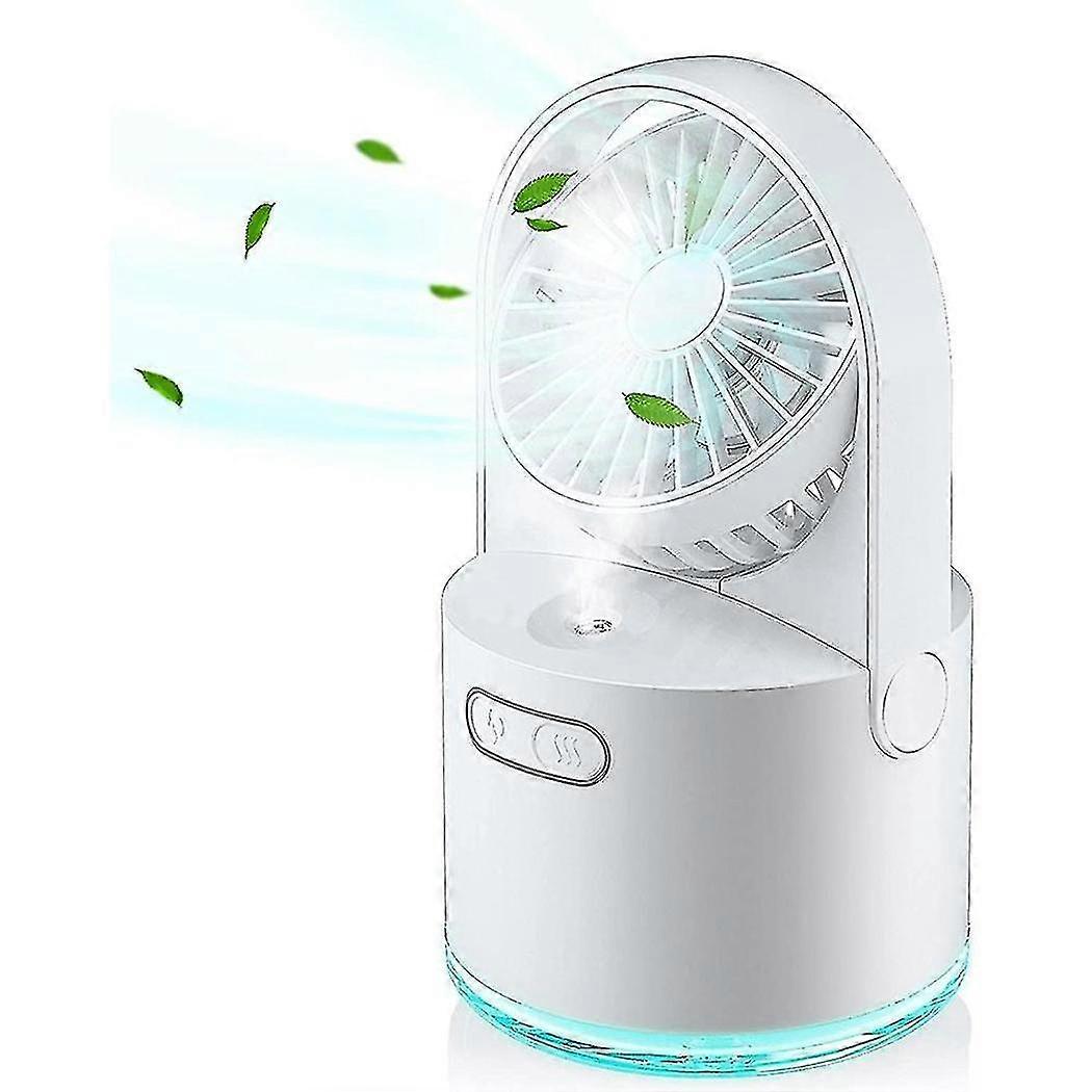 Mini USB Lüfter mit Nebel, Tischventilator mit 300ml Wassertank
