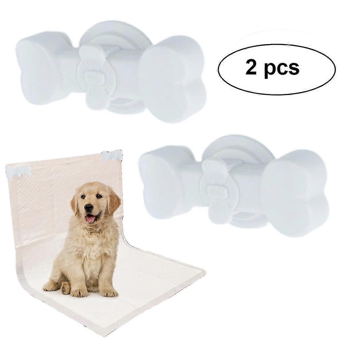 Wabjtam 2-pack Pee Pad Holder For Dogs/wall Magnet Pee Pad Holder With Strong Adhesive For Leg-lifting Marking Dogs-compatible With Any Size Of Puppy
