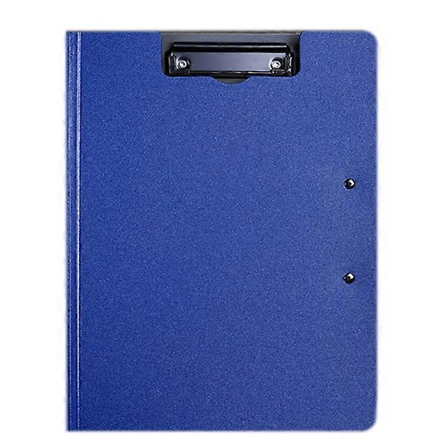 JWL 2pcs Stylish Vertical Folder with 2 Sturdy Page Clamps A4 Information Booklet Test Paper Storage Clip Board
