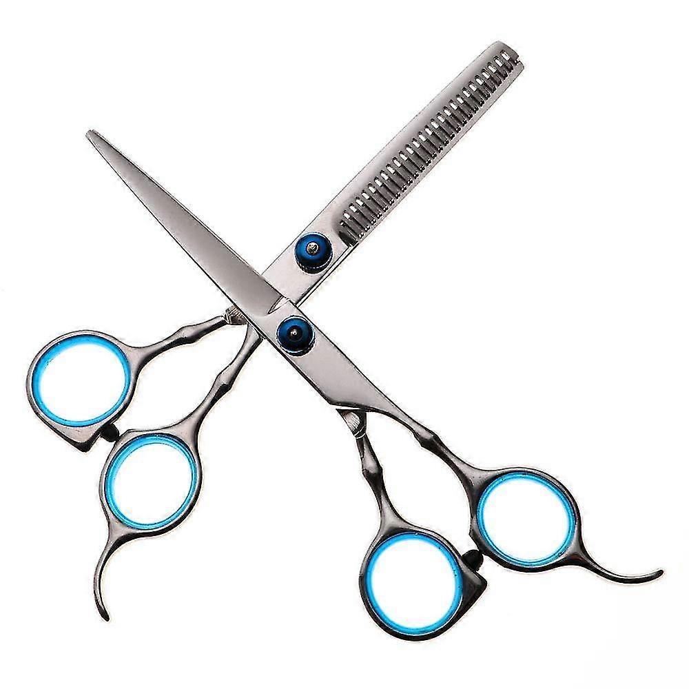 Professional Hairdressing Scissors, 2 Piece Hairdressing Scissors, Hairdressing Scissors, Stainless Steel Hairdressing Scissors Set, With Cape Clips C