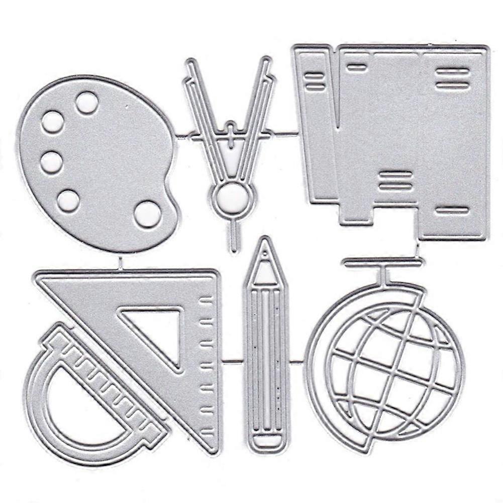 School Supplies Ruler Cutting Dies DIY Scrapbook Paper Cards Craft Stencil Mold