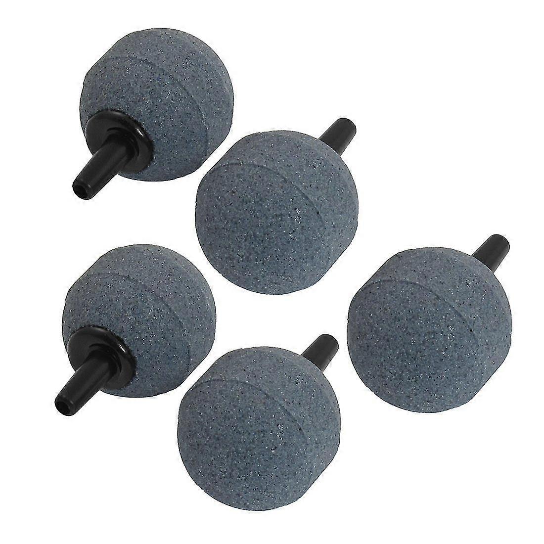 5 Pcs Fish Tank Bubble Maker Air Stone 25mm Diameter Gray
