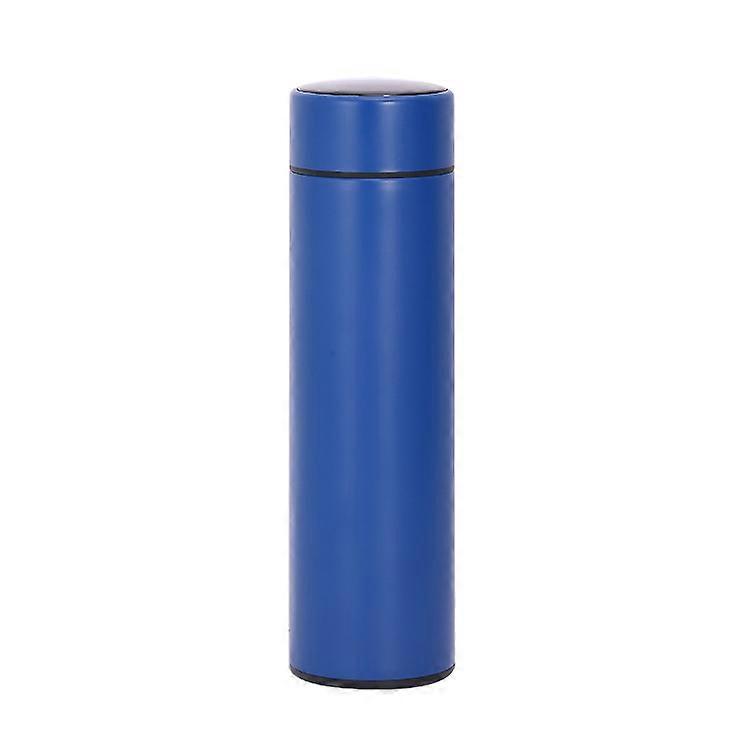 500ML Stainless Steel Vacuum Flask, Vacuum Flask with Smart Temperature Display Blue LED Screen Temperature