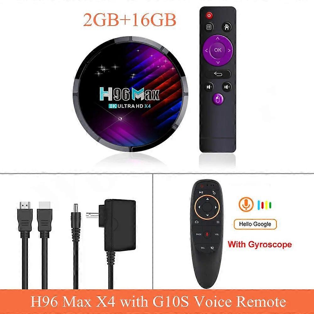 H96 Max X4 TV Box Android 11.0 Amlogic S905X4 8K Media Player 4GB 64GB BT4.0 2.4G/5G Wifi Smart Set Top