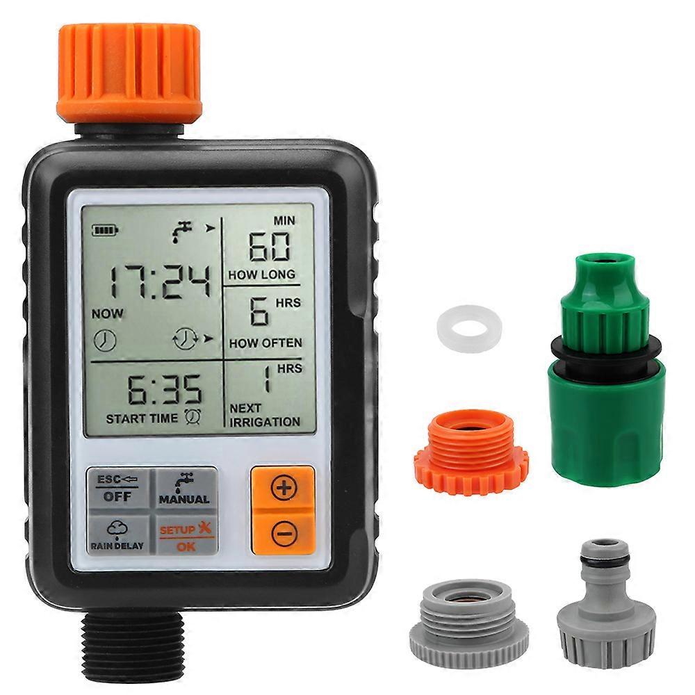 Waterproof Watering Controller System Automatic Watering Device Digital Irrigation Timer Large Screen For Garden Lawn
