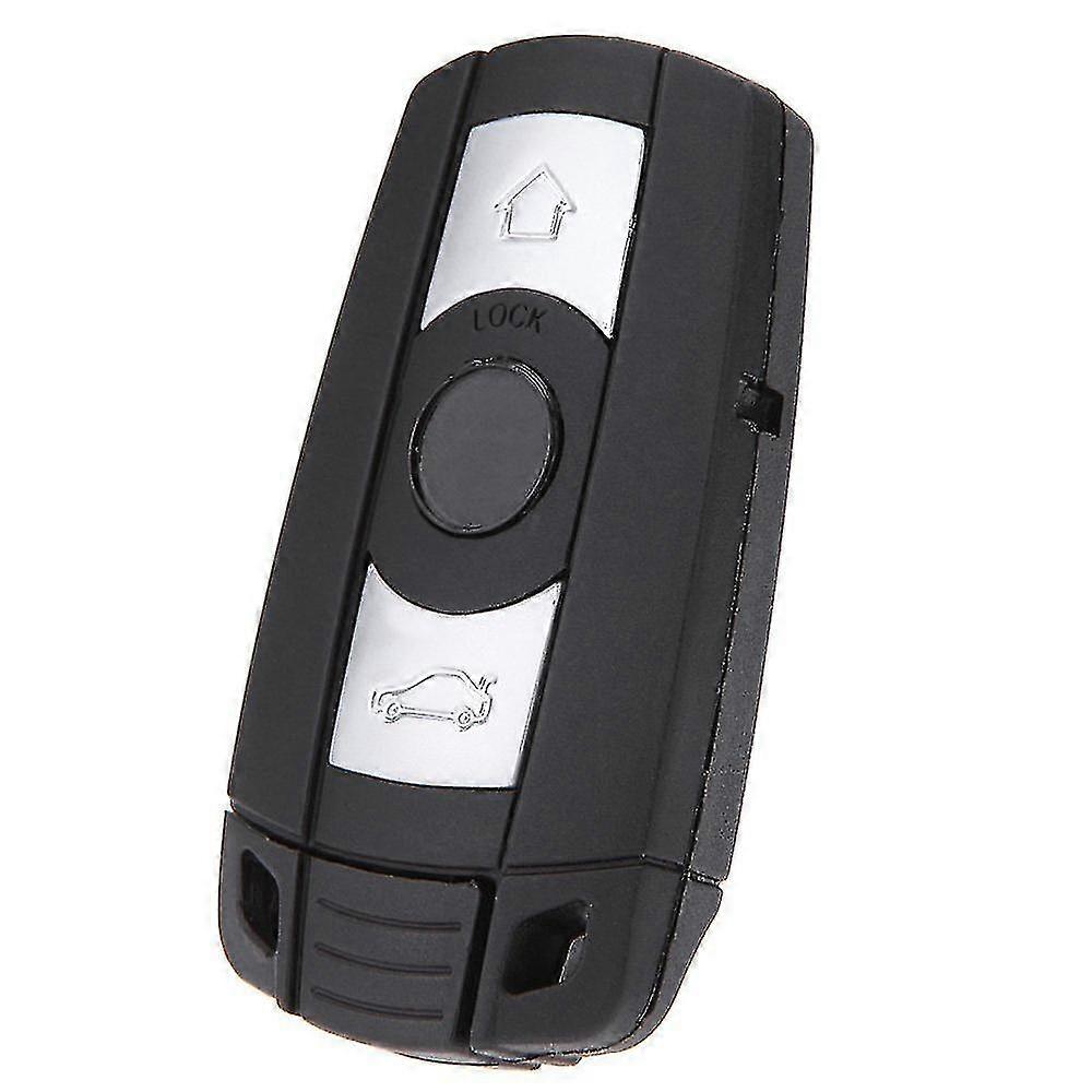 Replacement 3 Button Smart Remote Keyless Key Shell Fob Case Compatible with Bmw 1 3 5 6 7 E90 E93 E92 M3 M5 X3 X5