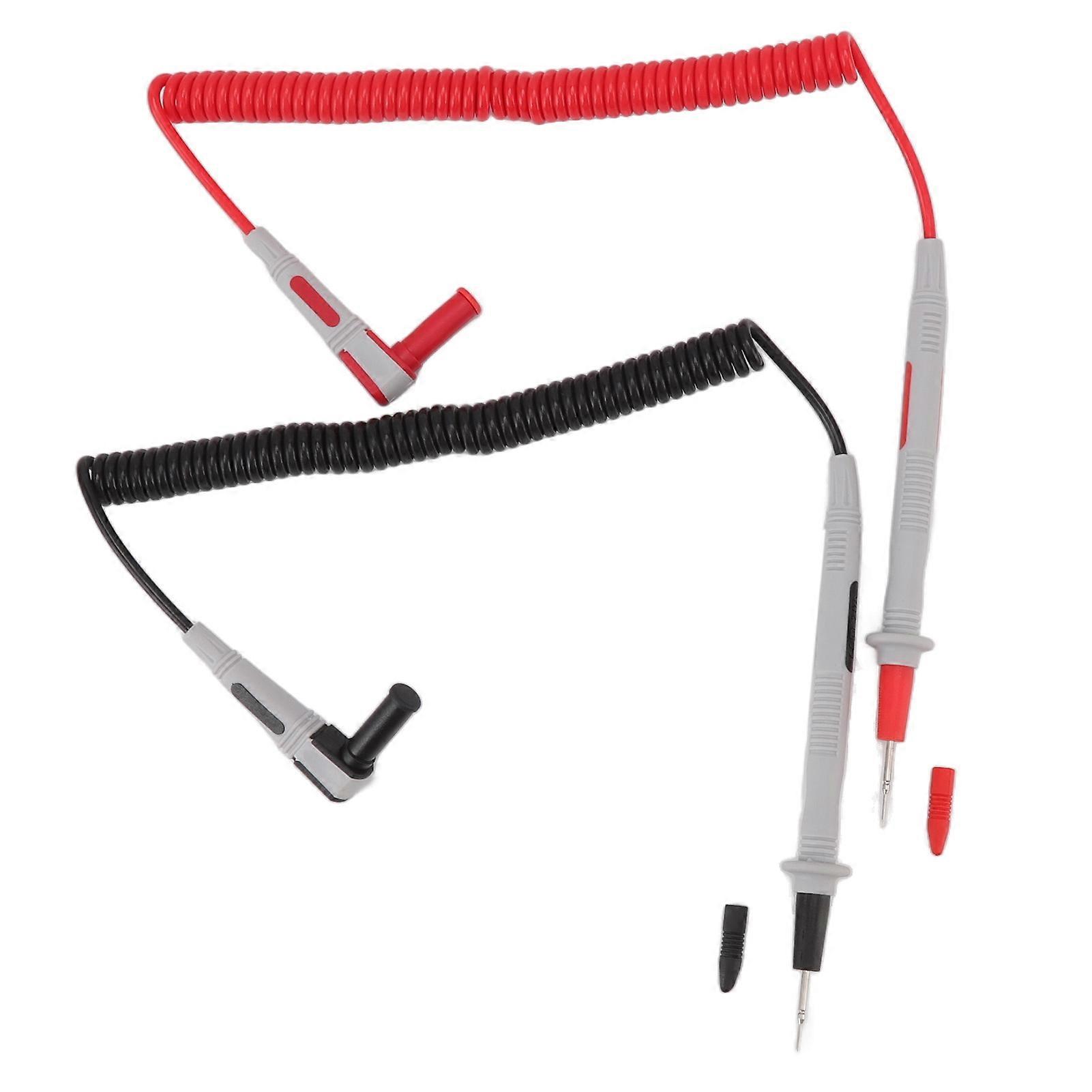 Multimeter Test Lead Extended Spring Fine Brass Tip 20A 1000V for Electronic Testing