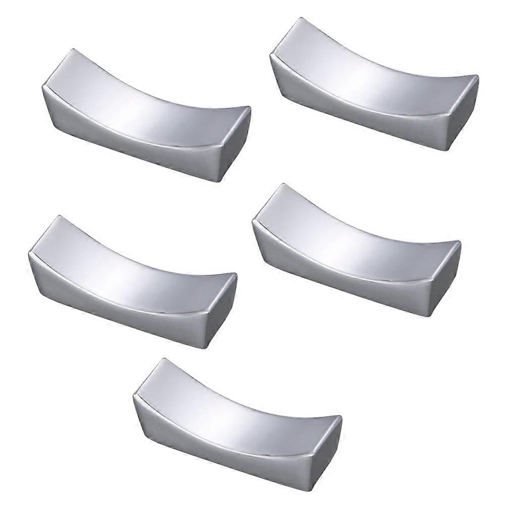 5 Pcs 304 Baguettes En Acier Inoxydable Repose Supports Pour Table À Manger, Réutilisable Argent Cuillère Repose-Vaisselle Outils De Cuisine