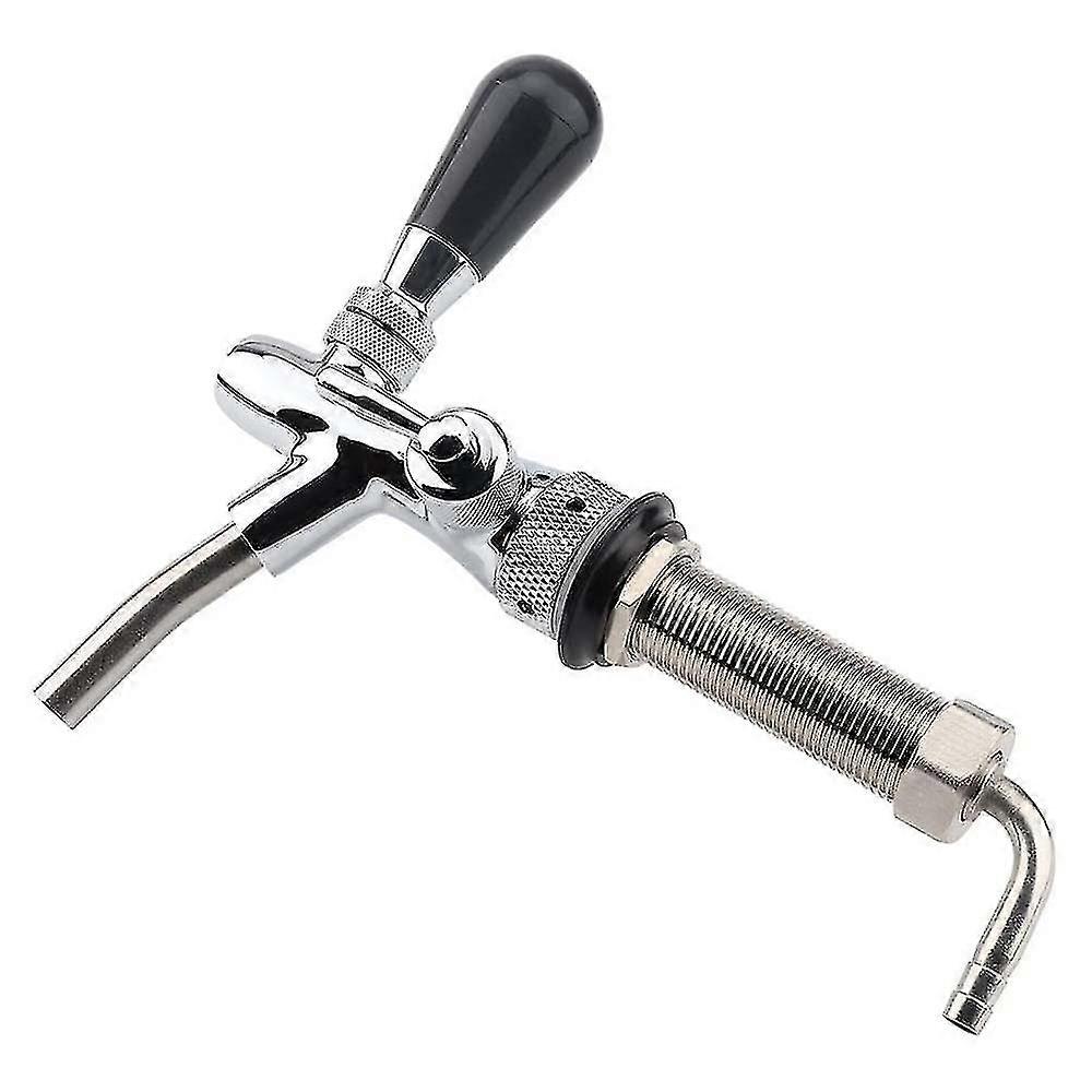 Adjustable Draft Beer Faucet Chrome Plating With 4 Inch Shank Home