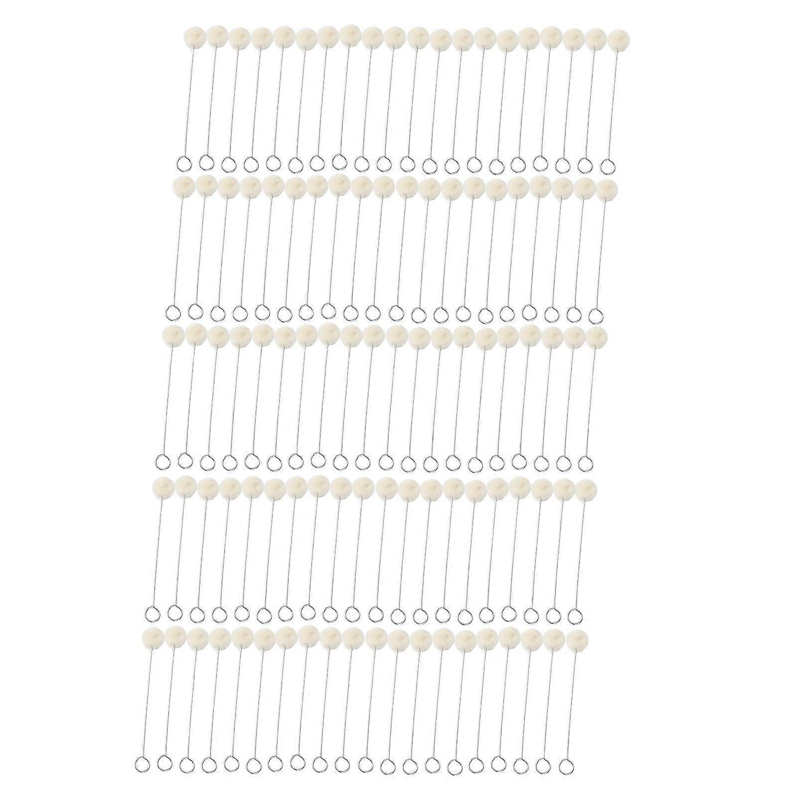 100pcs Wool Ball Brush HandMade DIY Durable Practical Leather Tools for Handicraft Dyeing