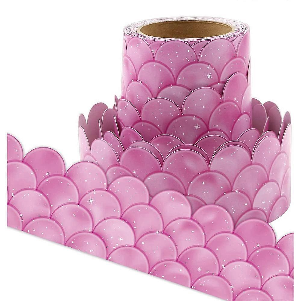 20M Ombre Purple Scallops Bulletin Board Borders Rainbow Straight Borders Classroom or Home School