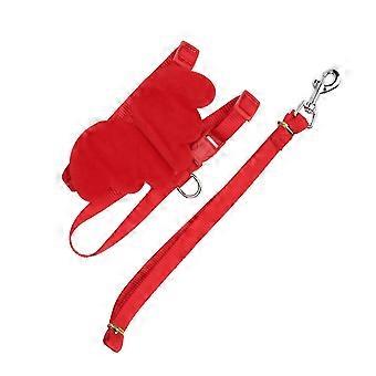 Ducks Adjustable Chest Strap Harness Leash for Walking Pet Duck Chicken Goose Red XS