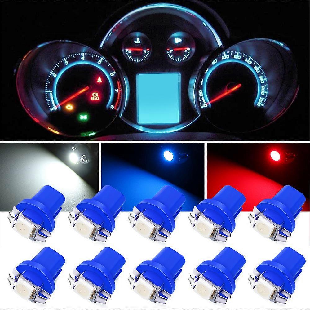 10PCS T5 LED Bulbs Dashboard Cluster car lights for BMW E30 E36 E39 E46 E60 E70 E87 E90 E92 E71 X1 X2 X3 X4 X5 X6 X7