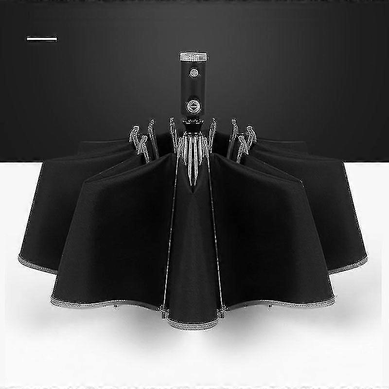 Automatic Umbrella With Reflective Strip Reflective Led Light Umbrella