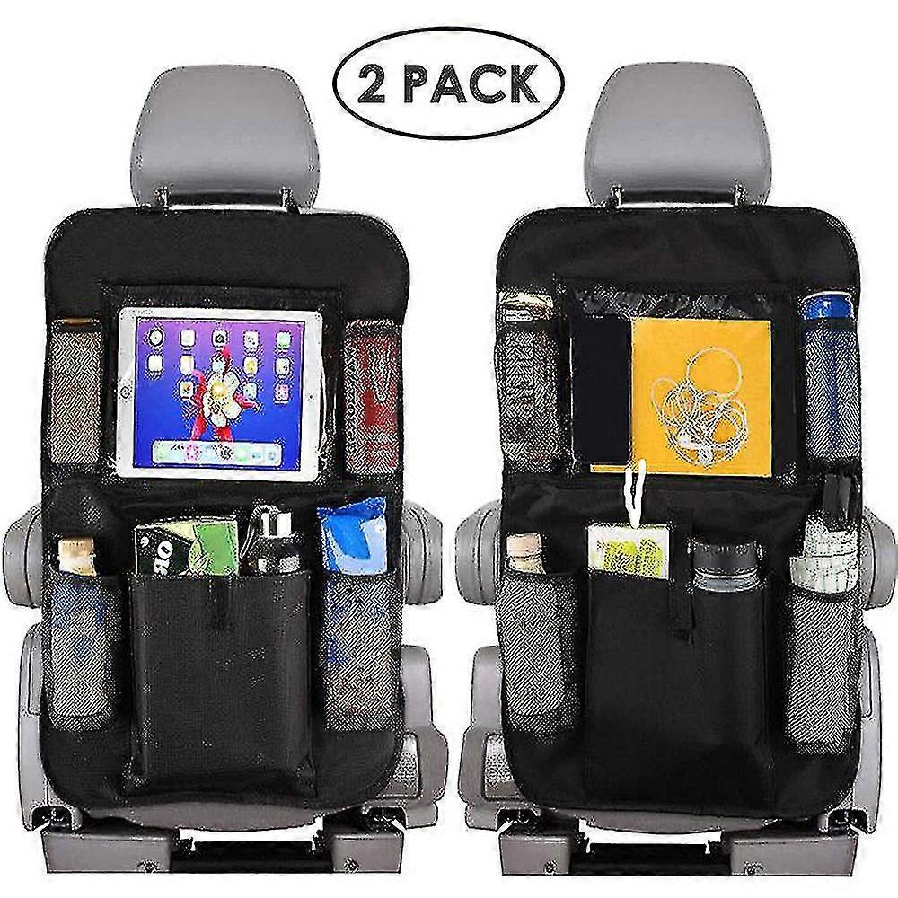 車の後部座席オーガナイザー2パック防水耐久性のあるカーシートオーガナイザー