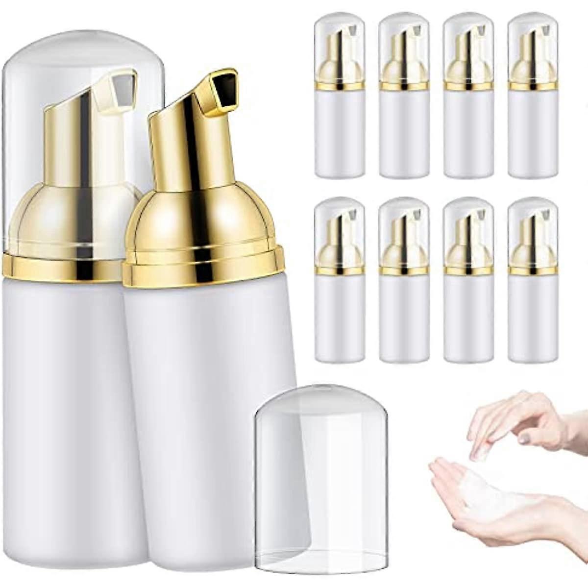 10PCS 30ML Plastic Foam Pump Bottle Empty Foaming Soap Dispenser for Refillable Travel Liquid Hand Soap Body Wash Shampoo Lotion Foam Bottles