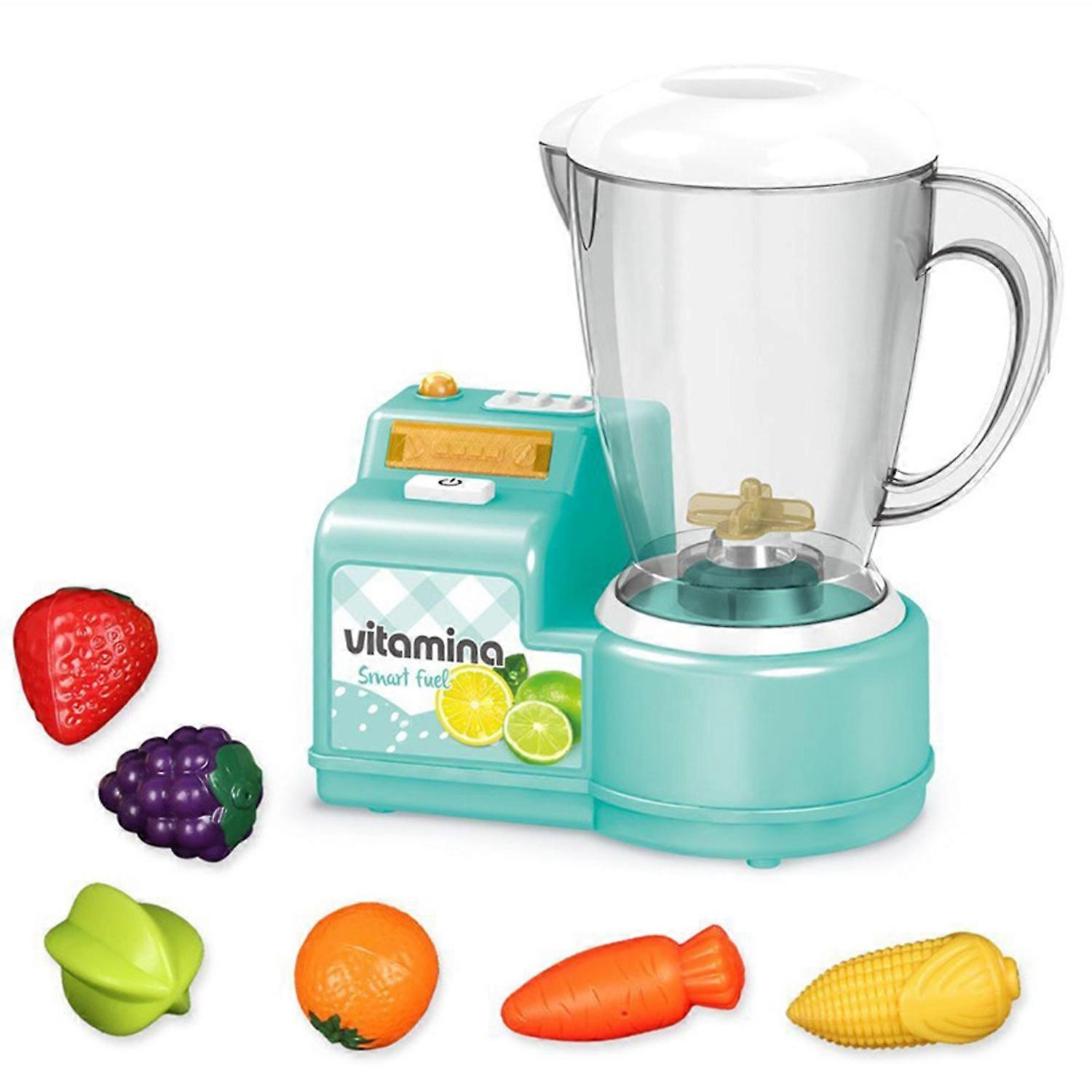 1 Set Dollhouse Juice Blender Light And Music Safe Electric Entertainment Juice Blender Toy with Six