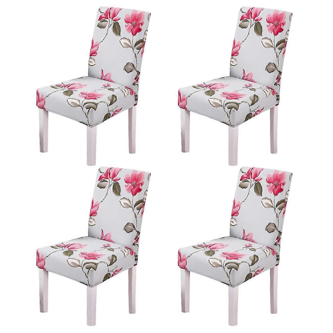 4pcs chair protector slipcovers stretch removable washable