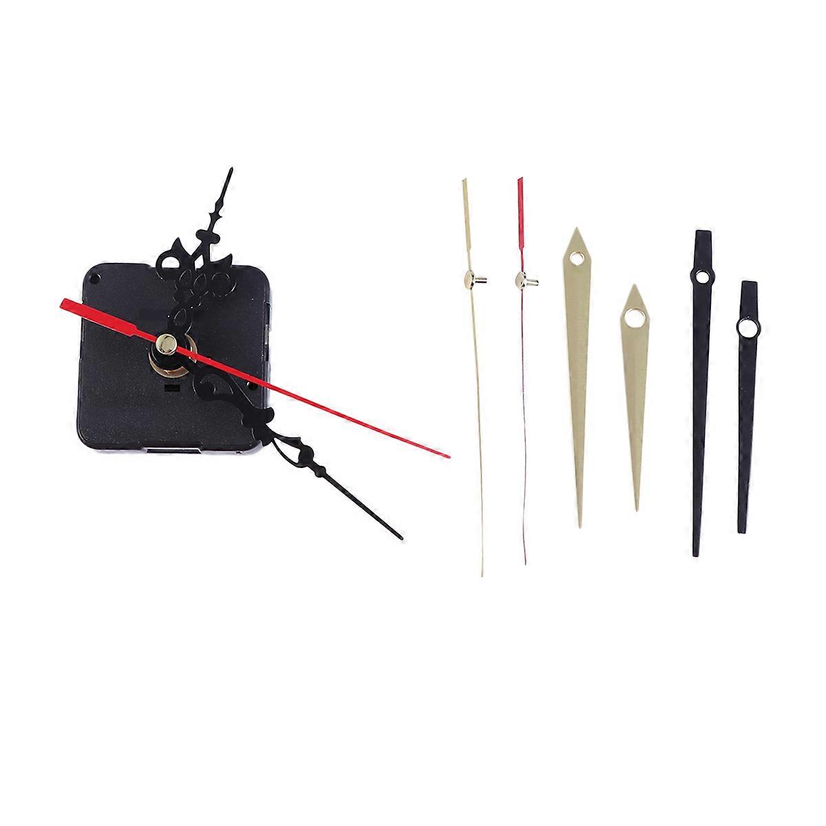 Quartz Wall Clock with Hook Mounting Accessories Silent Sweep Second Electronic Clock Movements without Battery