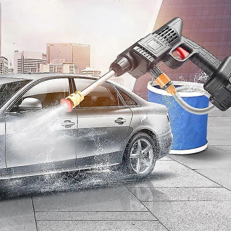 1500030000Mah Wireless High Pressure Car Wash Washer Gun Foam Generator Water Gun Spray Cleaner With 2 Battery + 1 Charger
