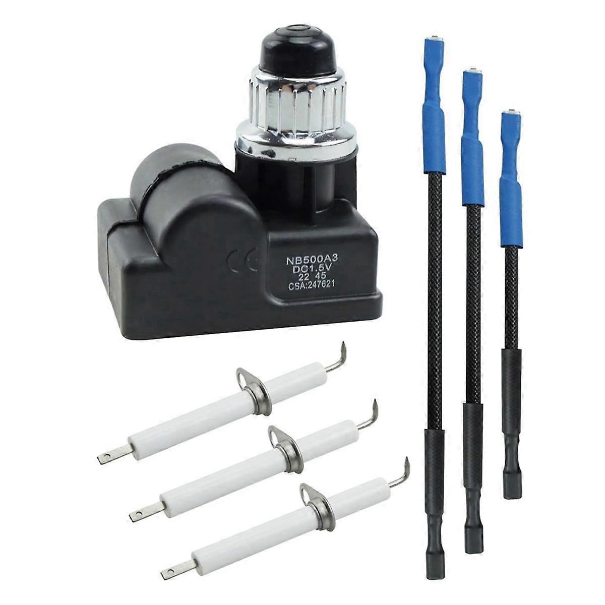 Igniter Kit -IG3007 for Ultimate Grill Accessories with Electrodes Ignitor Mounted Electrode Wires