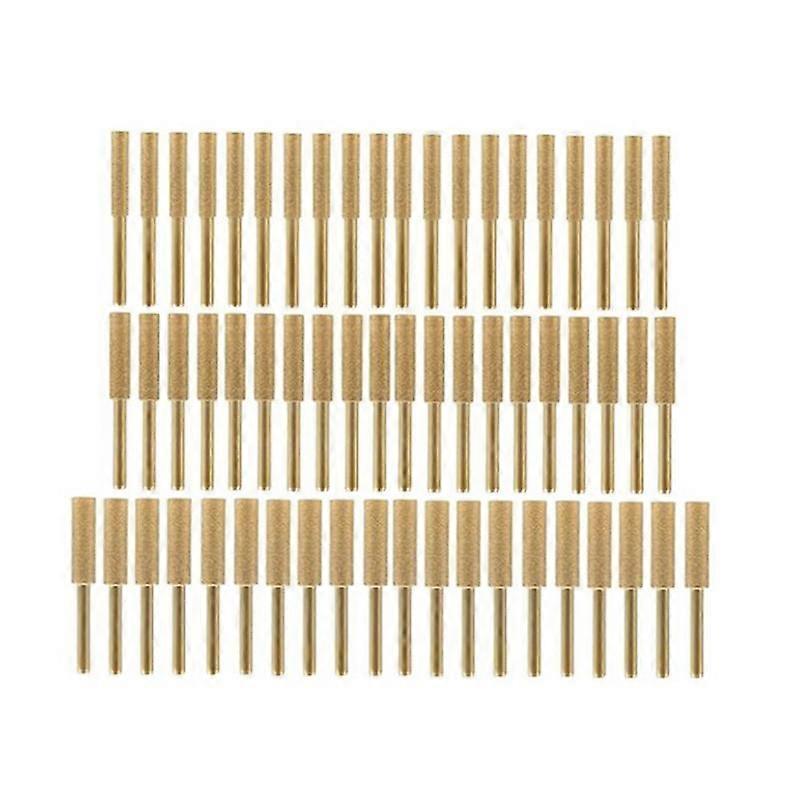 60 Pcs Titanium Plated Grinding Tool Diamond Chainsaw Sharpener Bits High Hardness Chainsaw Sharpen