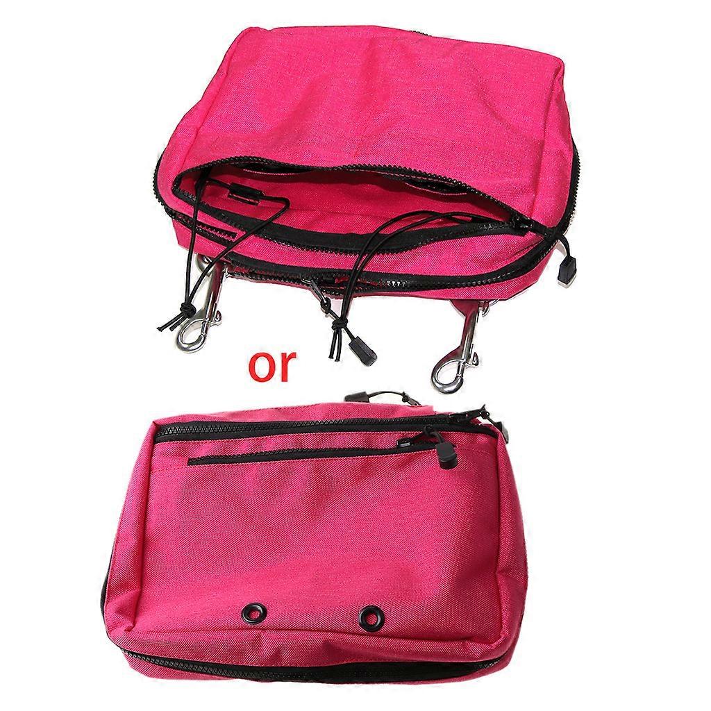 Snorking Drifting Scuba Diving Gear Storage Bag Purse Side Mount Hanging Pocket Zipper Pouch with Double Trigger Hooks