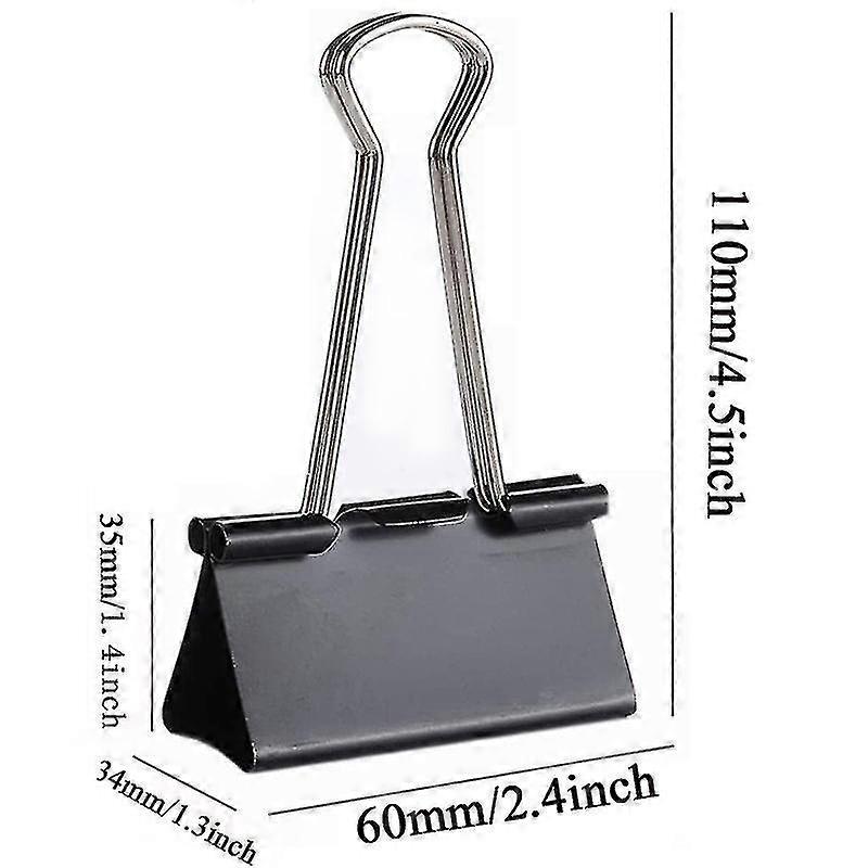 Fong Fong 10 Pcsbinder Clips 2.3 Inch Width For Office