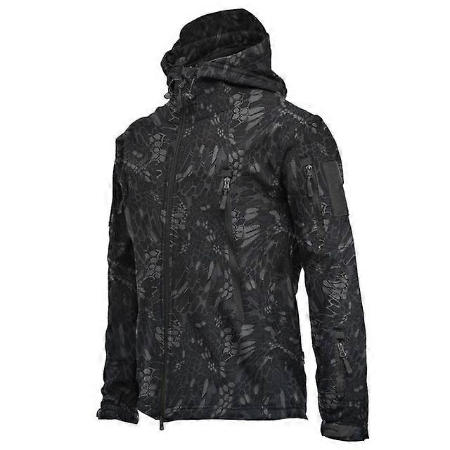 Shark Skin Soft Shell Tactical Jacket Men Fleece Army Military Waterproof Combat Mens Jackets Hooded Hunting Windbreaker Coats