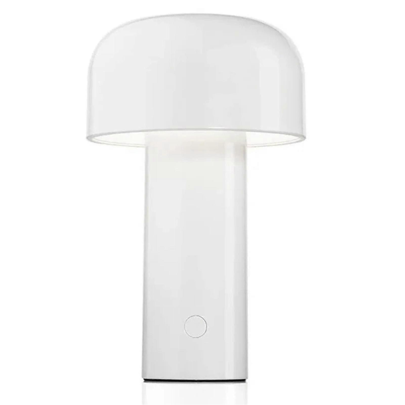 Lampe de table LED créative en forme de champignon, rechargeable, 3 W, 3 niveaux d'éclairage, veilleuse en métal