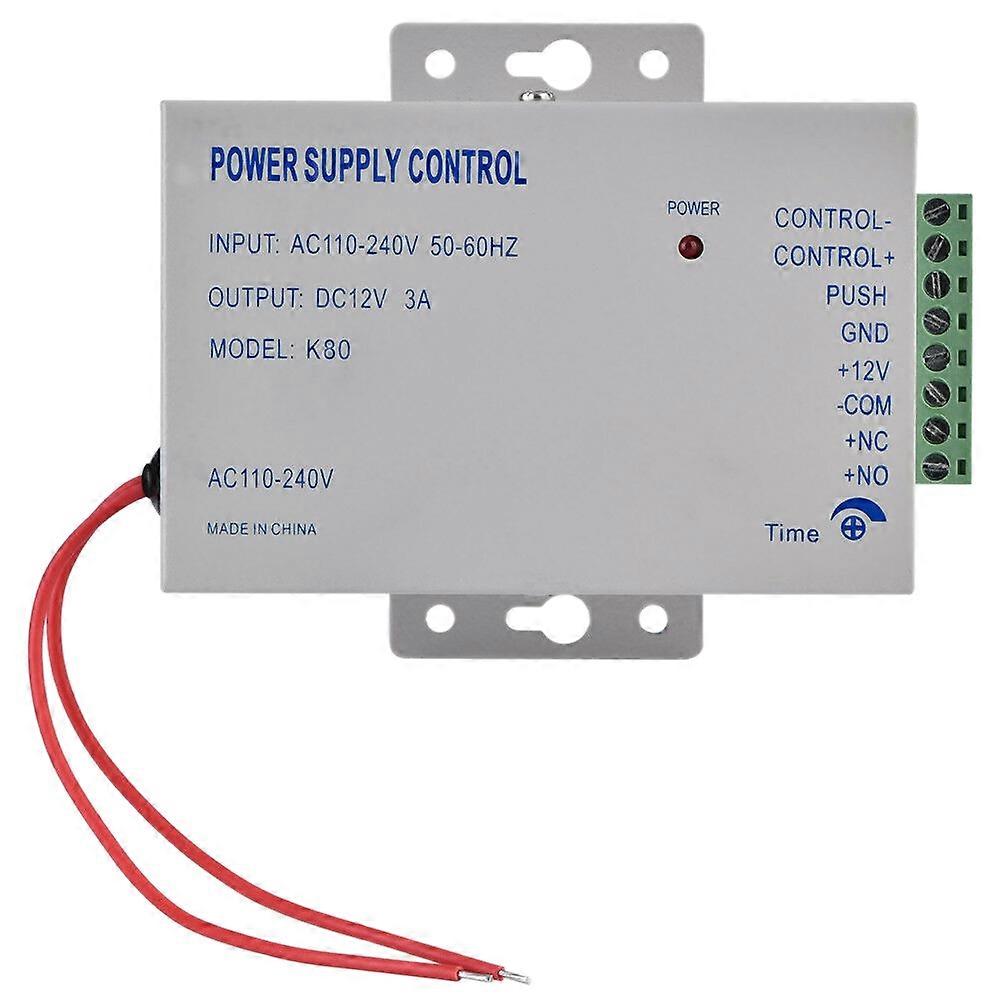 K80ドアアクセスシステム電源制御DC 12V 3Aミニチュア電源/電気錠電源/