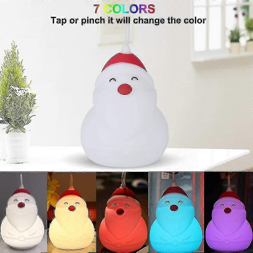 Silic Santa Claus With Remote Led S 7 Modes Recharable
