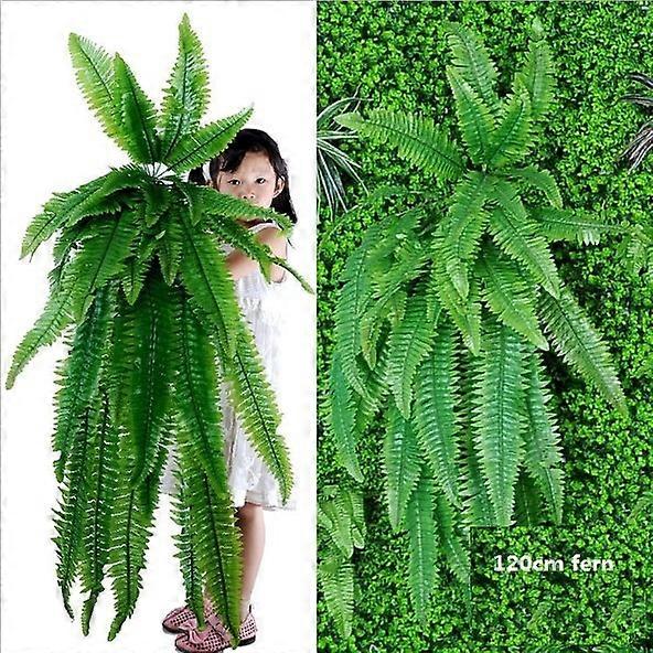 Hanging Plants Artificial Greenery Hanging Fern Grass Plants Green Wall Plant Silk Artificial Hedge Plants Large