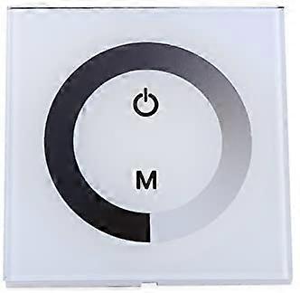 DC 12-24V LED Touch Wall Controller Panel with Brightness Changing Dimmer Switch for Adjusting Lights (Color : White)