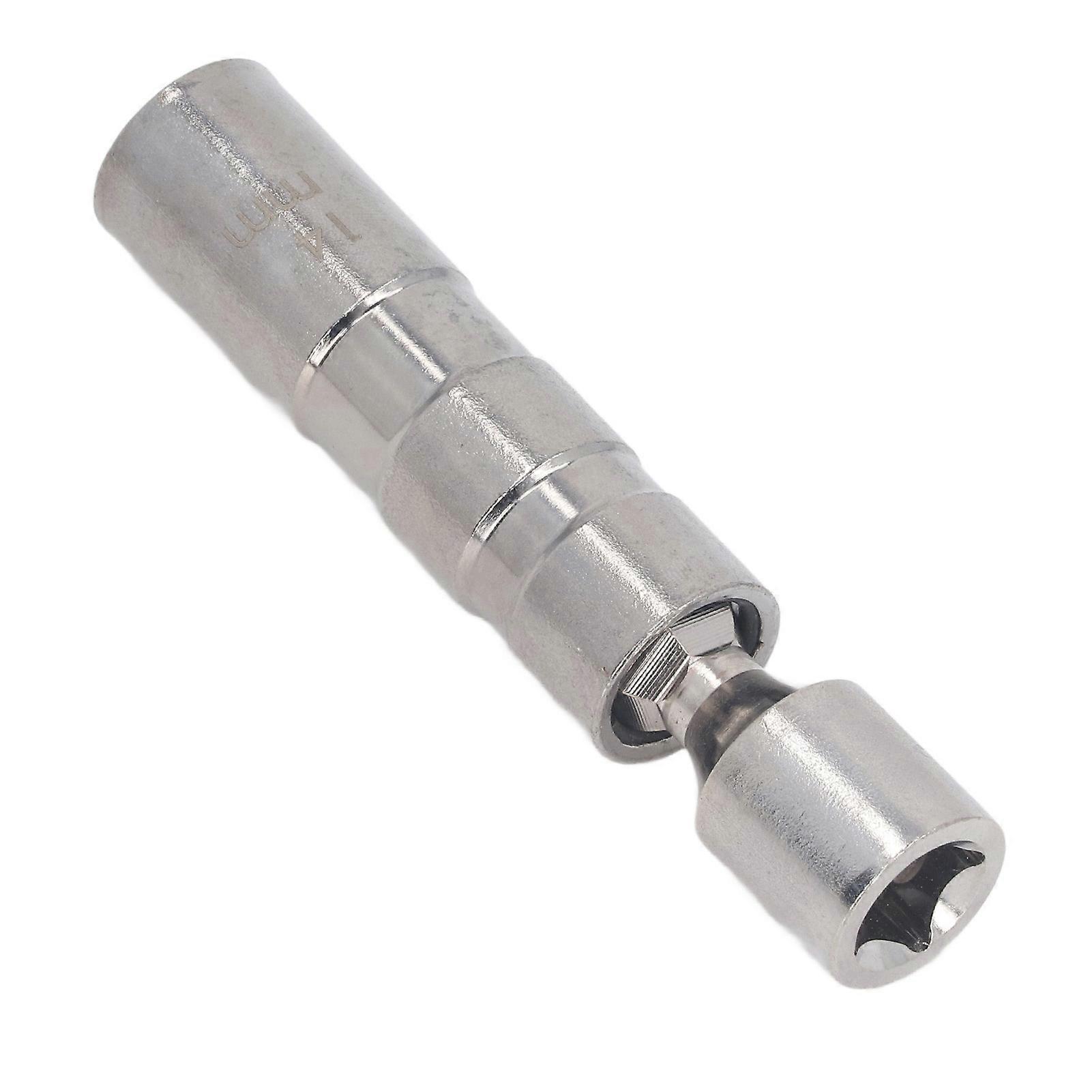 Universal Sparking Plug Socket CRV 14mm 12 Point Magnetic 3/8in Square Hole Rustproof Sparking Plug Socket 