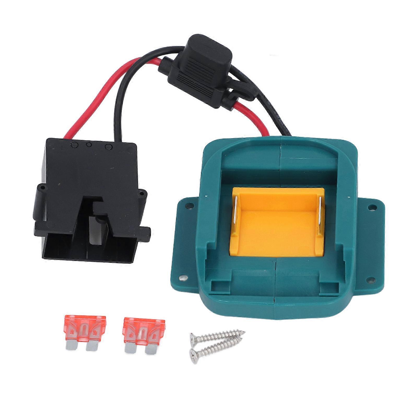 Battery Adapter for Kids Riding Toy with Wire Harness Connector and Fuse Holder Compatible with BL1850 BL1860 Black Connector