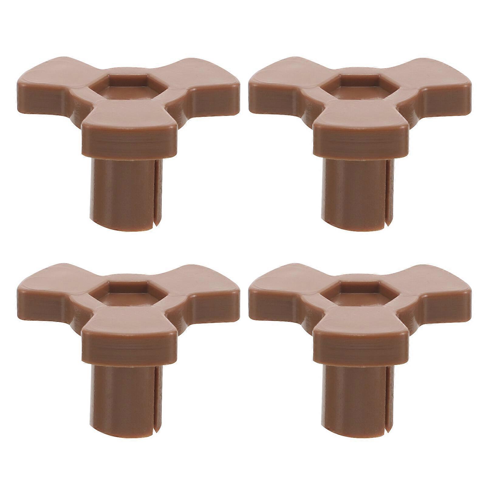 4Pcs Microwave Oven Turntable Coupler Oven Roller Guide Support Turntable Coupler Repairing Part