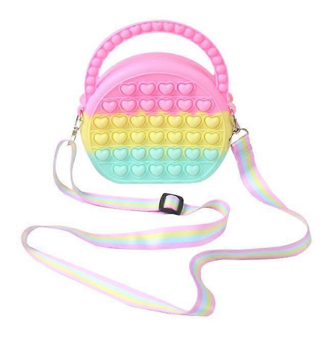 Pop Purse Silicone Sensory Push Pop Bubble Bag Crossbody Bag Antistress Toys for Kid
