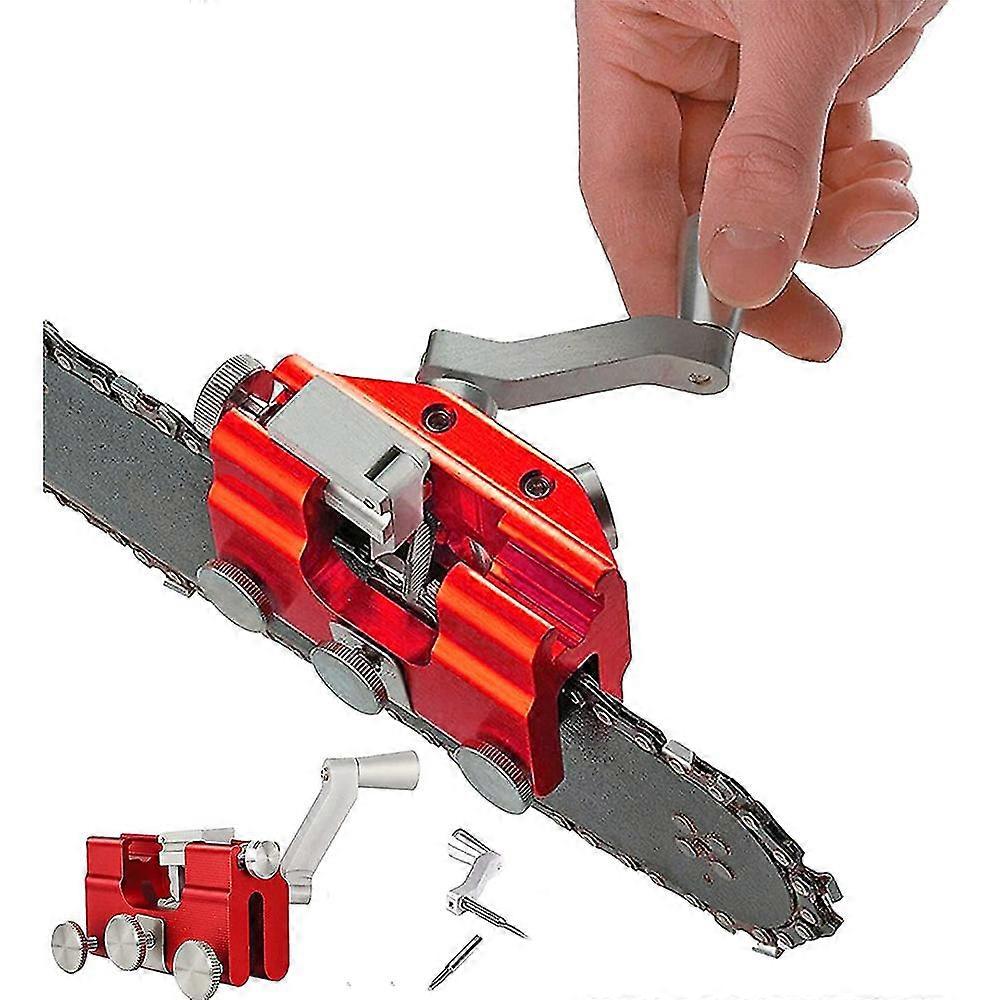 Portable Manual Chainsaw Chain Sharpener for Sharpen Chainsaw with The Hand Crank