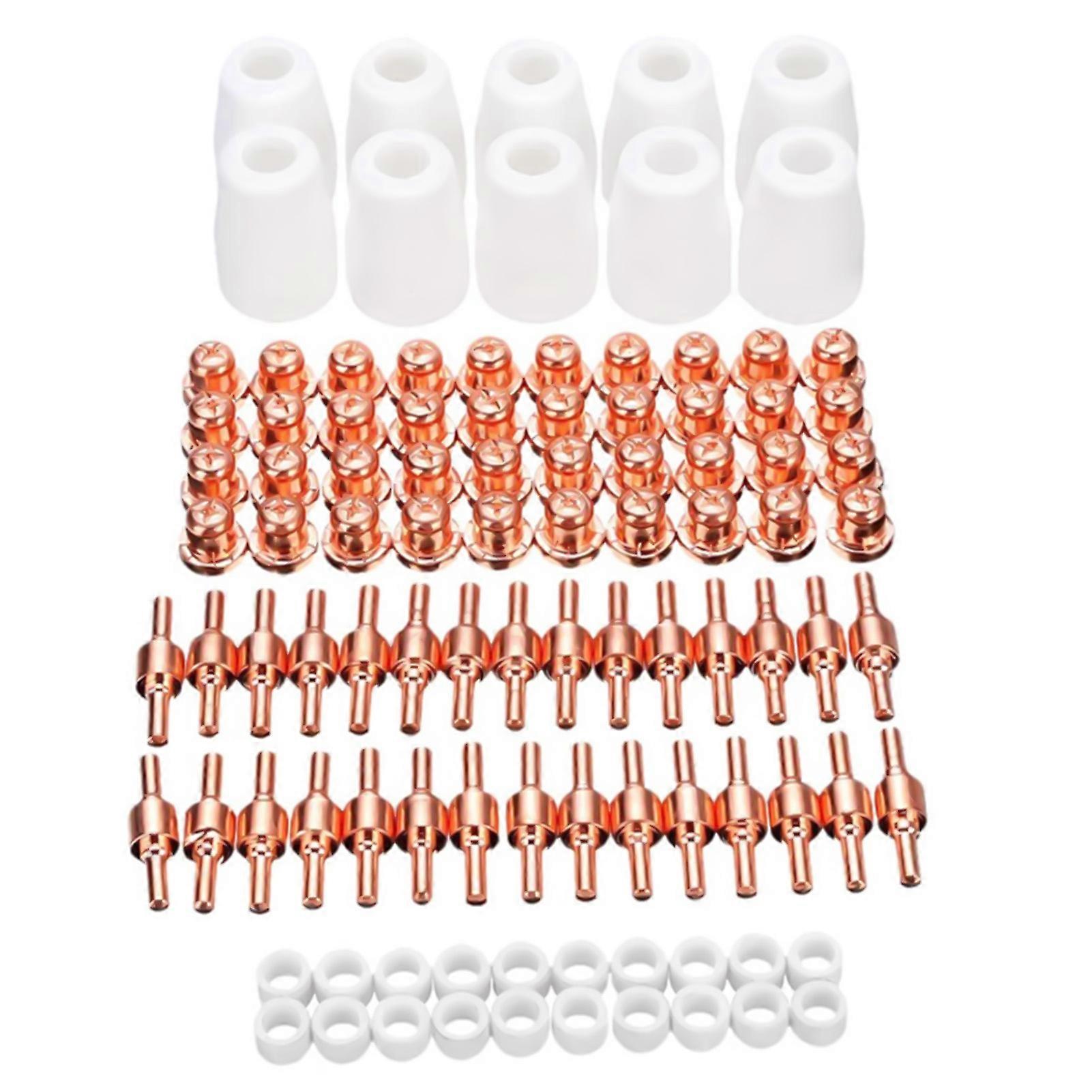 100Pcs PT31 LG40A Plasma Cutter Consumable Sturdy Easy to Install Compact Professional Electrode Tip Kit for Workshop